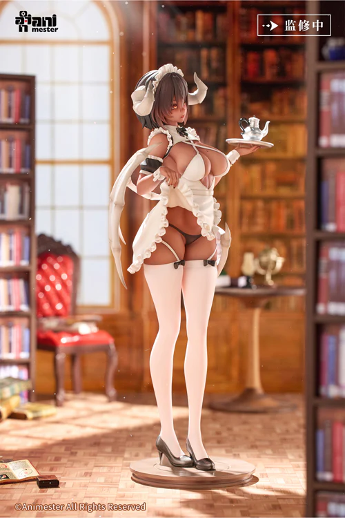 ANIMESTER ORIGINAL DESIGN STATUE 1/6TH SCALE DEMON MAIDS SERVING TIME GOKUNA FIGURE [PRE ORDER] - Image 6