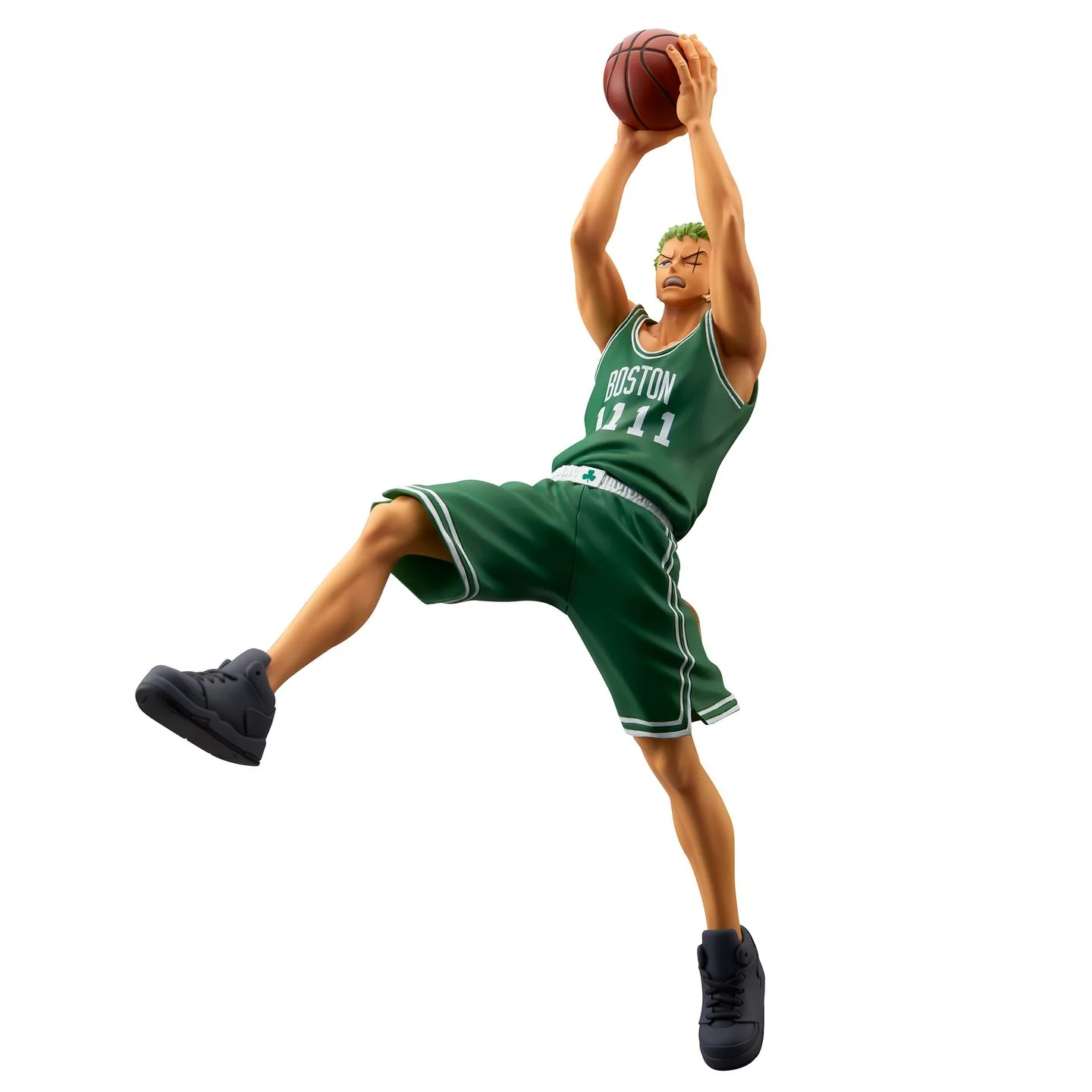 BANDAI PREMIUM ONE PIECE × NBA MASTER STARS PIECE THE RORONOA ZORO BOSTON CELTICS FIGURE [PRE ORDER] - Image 2