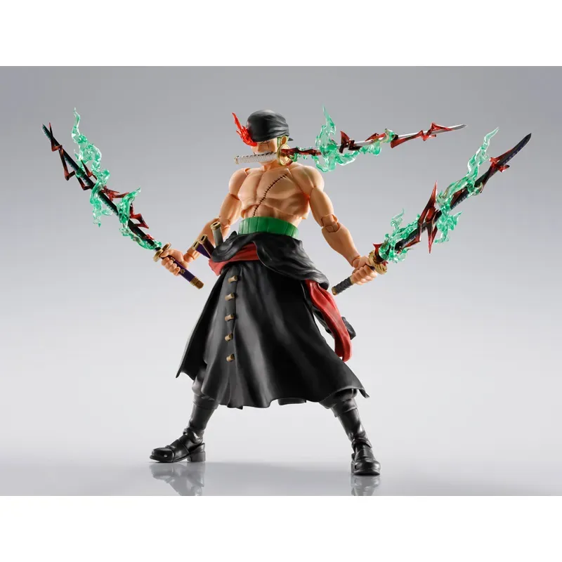 BANDAI SPIRITS ONE PIECE S.H.FIGUARTS RORONOA ZORO THE KING OF HELL ACTION FIGURE [PRE ORDER] - Image 3