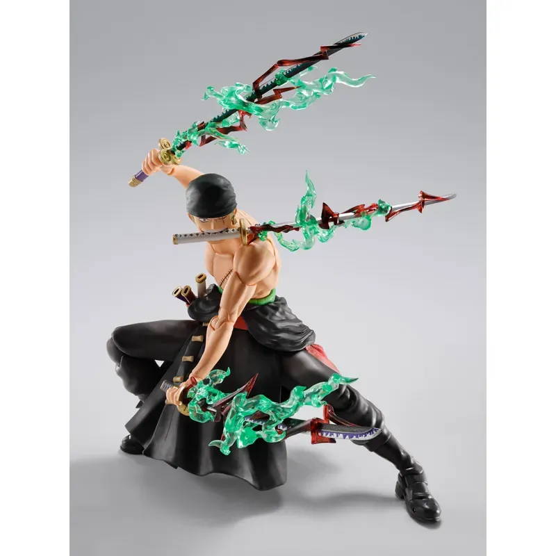 BANDAI SPIRITS ONE PIECE S.H.FIGUARTS RORONOA ZORO THE KING OF HELL ACTION FIGURE [PRE ORDER] - Image 4