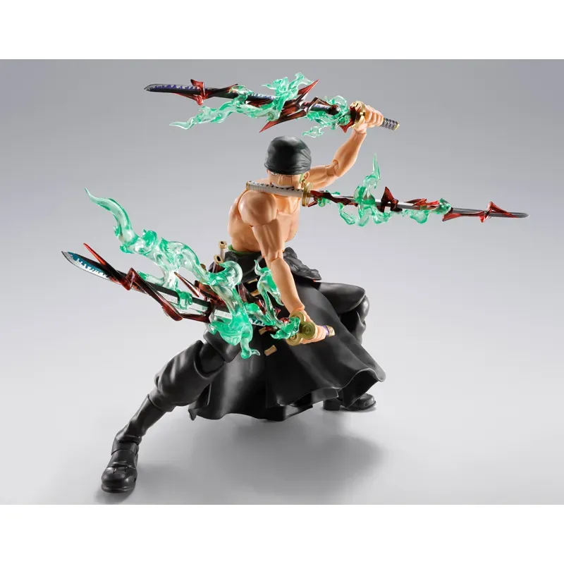 BANDAI SPIRITS ONE PIECE S.H.FIGUARTS RORONOA ZORO THE KING OF HELL ACTION FIGURE [PRE ORDER] - Image 5