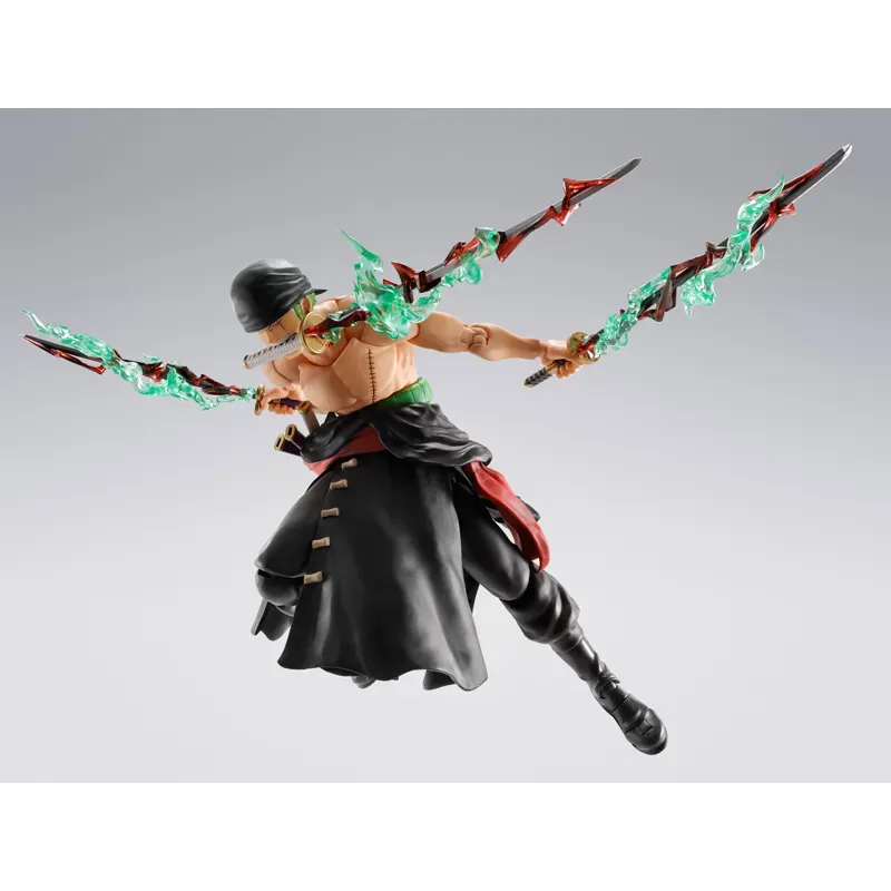 BANDAI SPIRITS ONE PIECE S.H.FIGUARTS RORONOA ZORO THE KING OF HELL ACTION FIGURE [PRE ORDER] - Image 6