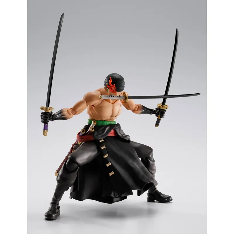 BANDAI SPIRITS ONE PIECE S.H.FIGUARTS RORONOA ZORO THE KING OF HELL ACTION FIGURE [PRE ORDER] - Image 9