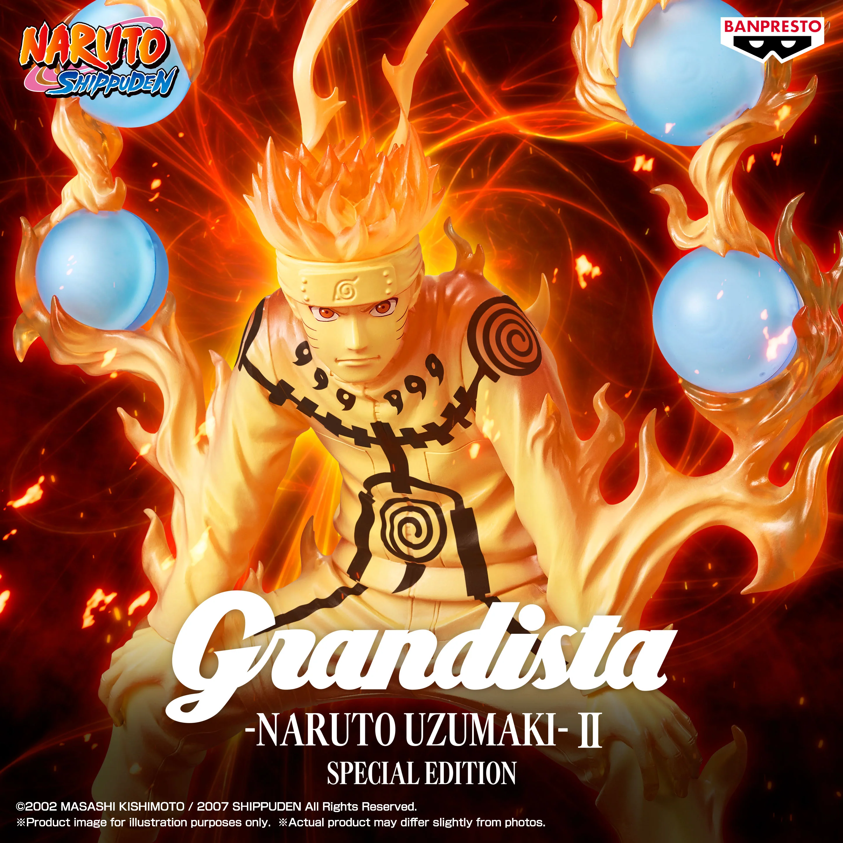 BANPRESTO NARUTO SHIPPUDEN GRANDISTA NARUTO UZUMAKI II SPECIAL EDITION FIGURE [PRE ORDER]