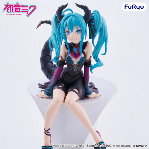 FURYU CORPORATION PIAPRO CHARACTERS NOODLE STOPPER HATSUNE MIKU VILLAIN VERSION FIGURE [PRE ORDER] - Image 6