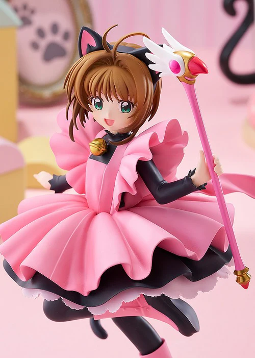 GOOD SMILE COMPANY CARDCAPTOR SAKURA POP UP PARADE SAKURA KINOMOTO BLACK CAT COSTUME VERSION L SIZE FIGURE - Image 4