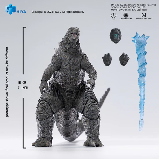 HIYA TOYS EXQUISITE BASIC+ SERIES GODZILLA VS KONG HEAT RAY GODZILLA ACTION FIGURE [PRE ORDER] - Image 20
