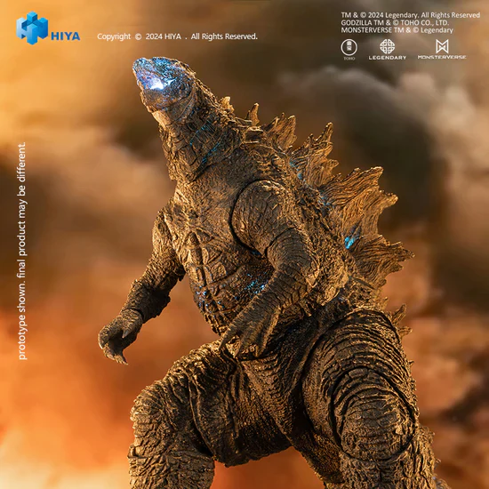 HIYA TOYS EXQUISITE BASIC+ SERIES GODZILLA VS KONG HEAT RAY GODZILLA ACTION FIGURE [PRE ORDER] - Image 5