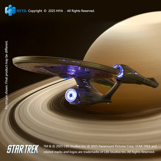 HIYA TOYS REPLICA ART SERIES STAR TREK 2009 USS ENTERPRISE NCC-1701 LIGHT UP STARSHIP FIGURE [PRE ORDER] - Image 2