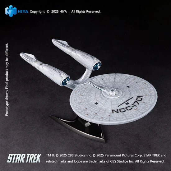 HIYA TOYS REPLICA ART SERIES STAR TREK 2009 USS ENTERPRISE NCC-1701 LIGHT UP STARSHIP FIGURE [PRE ORDER] - Image 6
