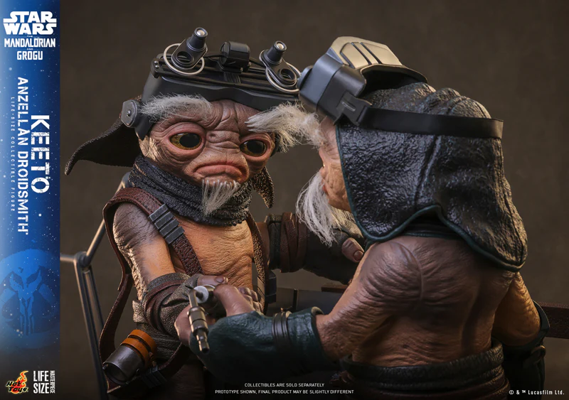 HOT TOYS LIFE SIZE MASTERPIECE SERIES LMS018 THE MANDALORIAN AND GROGU KEETO ANZELLAN DROIDSMITH ACTION FIGURE [PRE ORDER] - Image 7