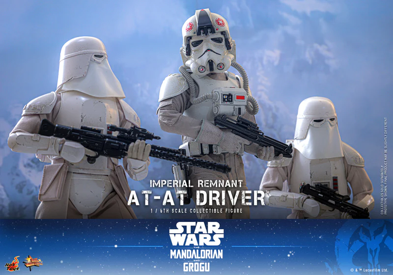 HOT TOYS MOVIE MASTERPIECE SERIES MMS845 STAR WARS THE MANDALORIAN & GROGU IMPERIAL REMNANT AT-AT DRIVER ACTION FIGURE [PRE ORDER] - Image 10