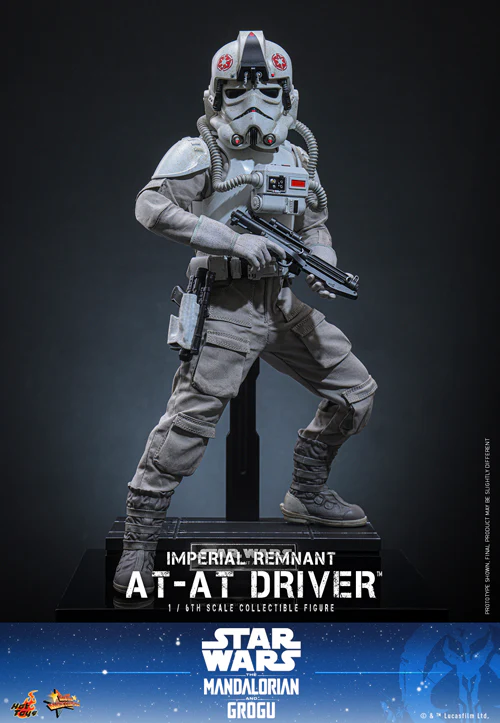 HOT TOYS MOVIE MASTERPIECE SERIES MMS845 STAR WARS THE MANDALORIAN & GROGU IMPERIAL REMNANT AT-AT DRIVER ACTION FIGURE [PRE ORDER] - Image 11
