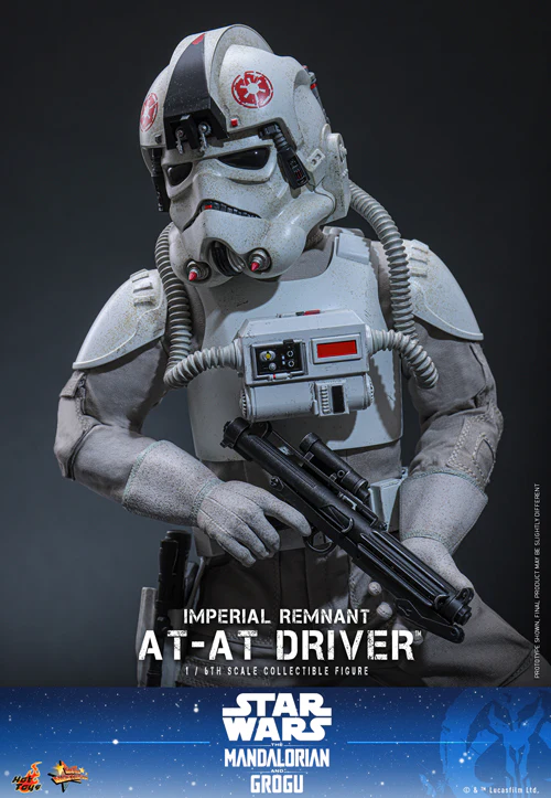 HOT TOYS MOVIE MASTERPIECE SERIES MMS845 STAR WARS THE MANDALORIAN & GROGU IMPERIAL REMNANT AT-AT DRIVER ACTION FIGURE [PRE ORDER] - Image 12