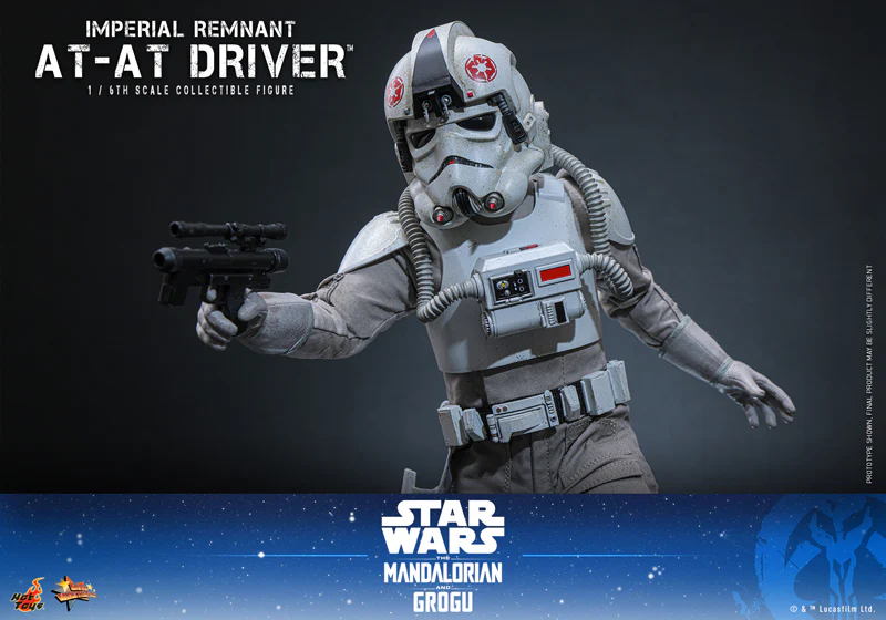HOT TOYS MOVIE MASTERPIECE SERIES MMS845 STAR WARS THE MANDALORIAN & GROGU IMPERIAL REMNANT AT-AT DRIVER ACTION FIGURE [PRE ORDER] - Image 13