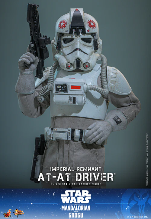 HOT TOYS MOVIE MASTERPIECE SERIES MMS845 STAR WARS THE MANDALORIAN & GROGU IMPERIAL REMNANT AT-AT DRIVER ACTION FIGURE [PRE ORDER] - Image 5