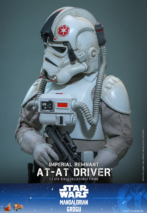 HOT TOYS MOVIE MASTERPIECE SERIES MMS845 STAR WARS THE MANDALORIAN & GROGU IMPERIAL REMNANT AT-AT DRIVER ACTION FIGURE [PRE ORDER] - Image 7