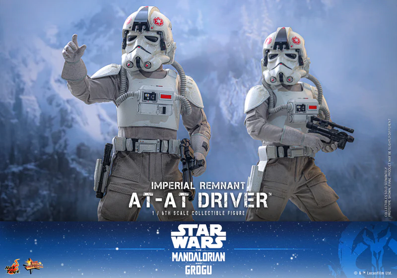 HOT TOYS MOVIE MASTERPIECE SERIES MMS845 STAR WARS THE MANDALORIAN & GROGU IMPERIAL REMNANT AT-AT DRIVER ACTION FIGURE [PRE ORDER] - Image 9