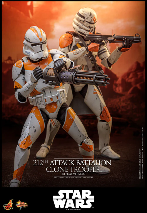 HOT TOYS MOVIE MASTERPIECE SERIES MMS852 STAR WARS EPISODE III REVENGE OF THE SITH 212TH ATTACK BATTALION CLONE TROOPER DELUXE VERSION FIGURE [PRE ORDER] - Image 14