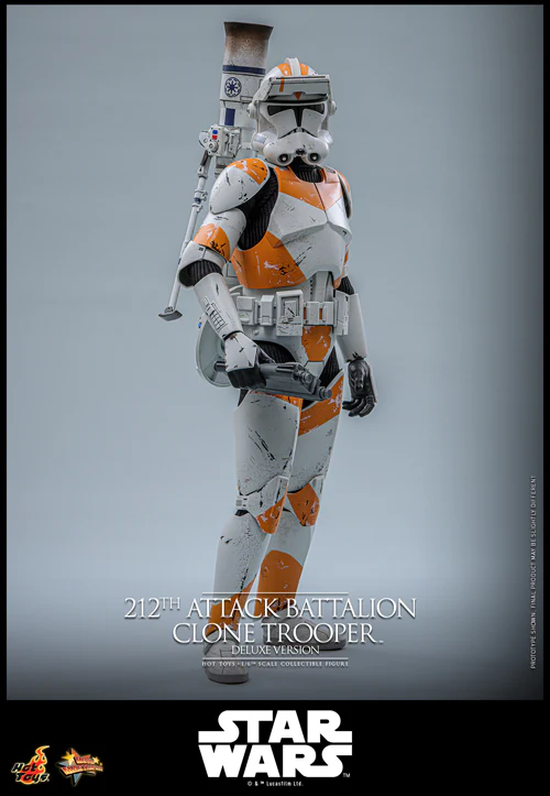 HOT TOYS MOVIE MASTERPIECE SERIES MMS852 STAR WARS EPISODE III REVENGE OF THE SITH 212TH ATTACK BATTALION CLONE TROOPER DELUXE VERSION FIGURE [PRE ORDER] - Image 5