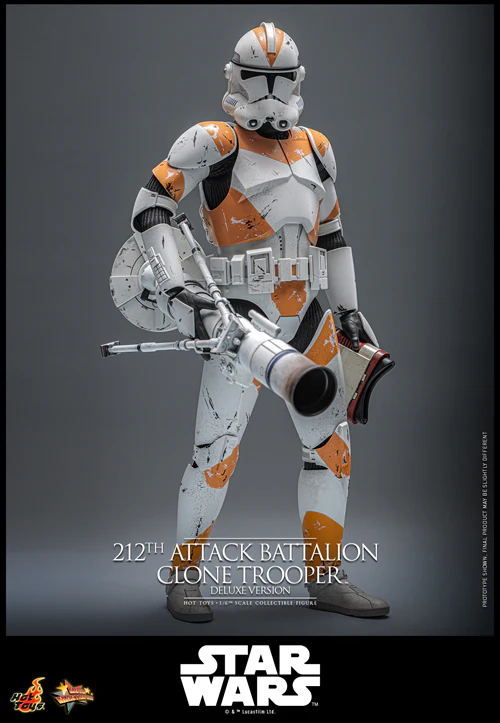HOT TOYS MOVIE MASTERPIECE SERIES MMS852 STAR WARS EPISODE III REVENGE OF THE SITH 212TH ATTACK BATTALION CLONE TROOPER DELUXE VERSION FIGURE [PRE ORDER] - Image 6