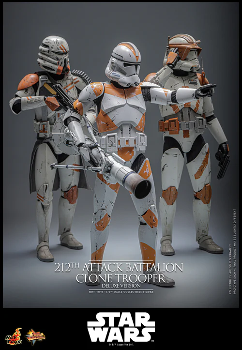 HOT TOYS MOVIE MASTERPIECE SERIES MMS852 STAR WARS EPISODE III REVENGE OF THE SITH 212TH ATTACK BATTALION CLONE TROOPER DELUXE VERSION FIGURE [PRE ORDER] - Image 7