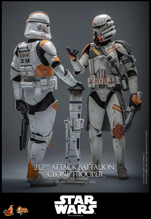 HOT TOYS MOVIE MASTERPIECE SERIES MMS852 STAR WARS EPISODE III REVENGE OF THE SITH 212TH ATTACK BATTALION CLONE TROOPER DELUXE VERSION FIGURE [PRE ORDER] - Image 8