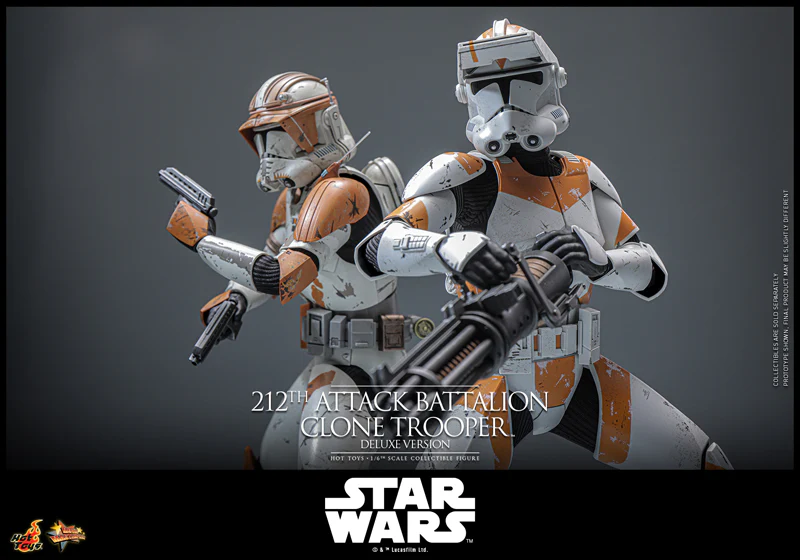 HOT TOYS MOVIE MASTERPIECE SERIES MMS852 STAR WARS EPISODE III REVENGE OF THE SITH 212TH ATTACK BATTALION CLONE TROOPER DELUXE VERSION FIGURE [PRE ORDER] - Image 9