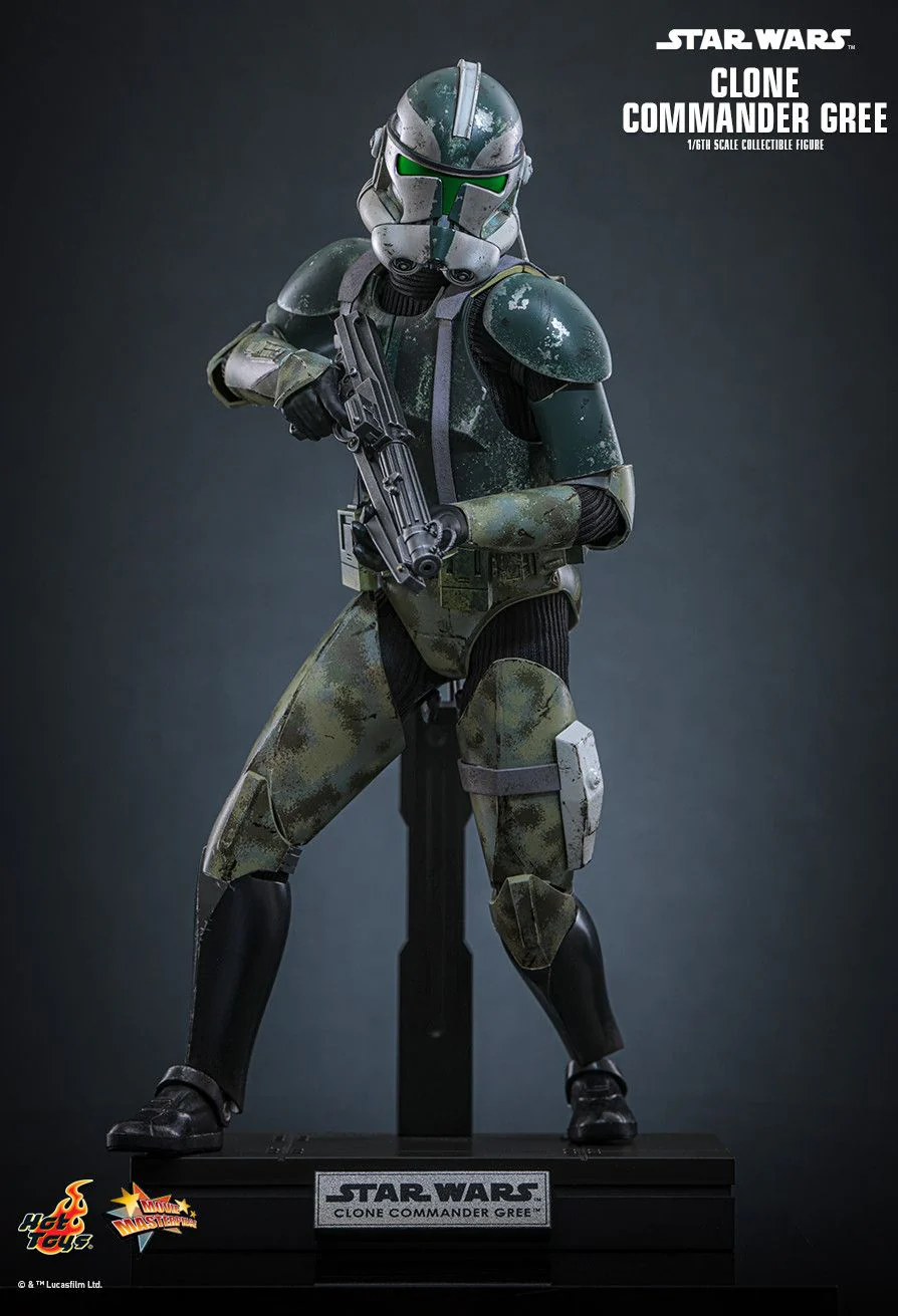 HOT TOYS MOVIE MASTERPIECE SERIES MMS877 STAR WARS EPISODE III REVENGE OF THE SITH CLONE COMMANDER GREE ACTION FIGURE [PRE ORDER] - Image 3