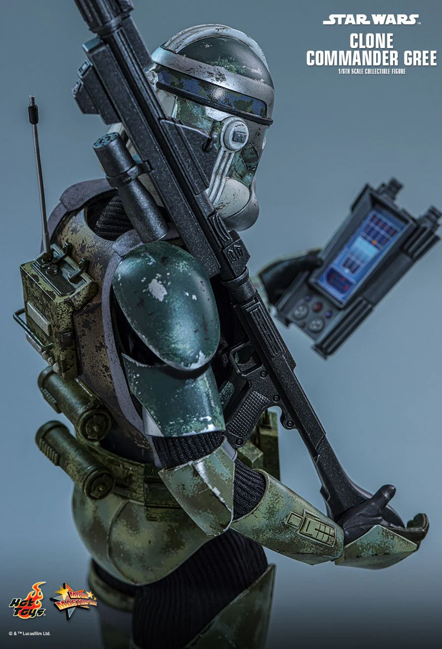 HOT TOYS MOVIE MASTERPIECE SERIES MMS877 STAR WARS EPISODE III REVENGE OF THE SITH CLONE COMMANDER GREE ACTION FIGURE [PRE ORDER] - Image 4