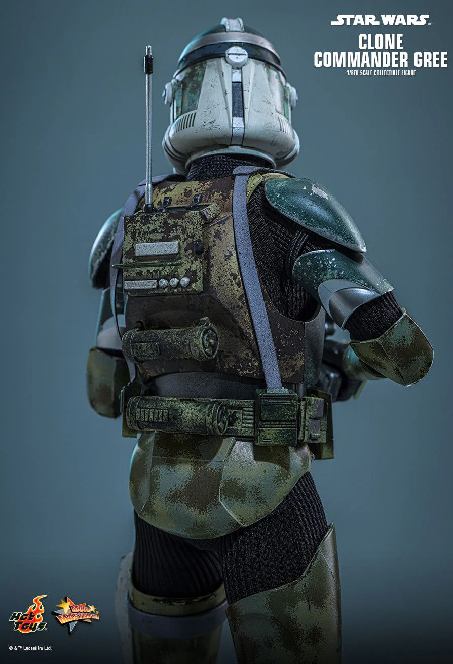 HOT TOYS MOVIE MASTERPIECE SERIES MMS877 STAR WARS EPISODE III REVENGE OF THE SITH CLONE COMMANDER GREE ACTION FIGURE [PRE ORDER] - Image 5