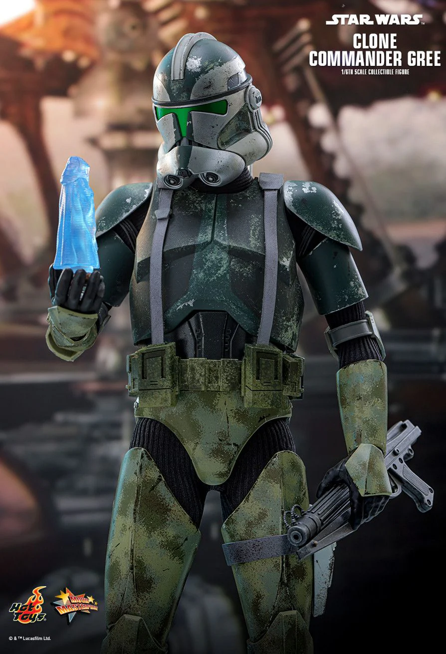 HOT TOYS MOVIE MASTERPIECE SERIES MMS877 STAR WARS EPISODE III REVENGE OF THE SITH CLONE COMMANDER GREE ACTION FIGURE [PRE ORDER] - Image 7