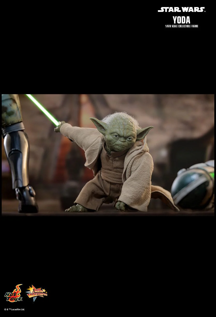 HOT TOYS MOVIE MASTERPIECE SERIES MMS878 STAR WARS EPISODE III REVENGE OF THE SITH YODA ACTION FIGURE [PRE ORDER] - Image 5