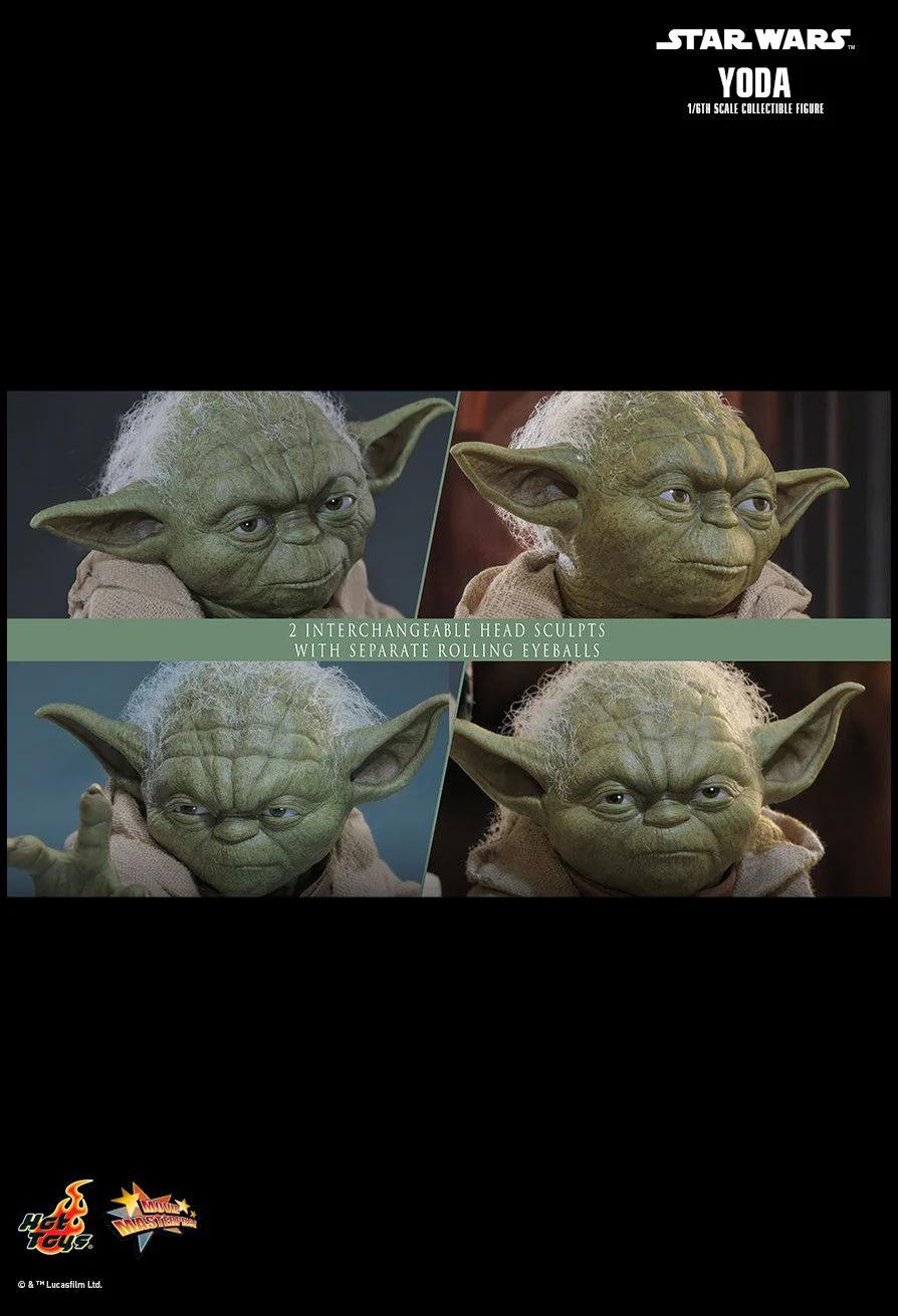 HOT TOYS MOVIE MASTERPIECE SERIES MMS878 STAR WARS EPISODE III REVENGE OF THE SITH YODA ACTION FIGURE [PRE ORDER] - Image 7