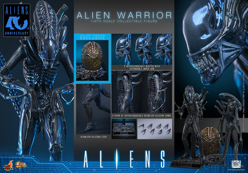 HOT TOYS MOVIE MASTERPIECE SERIES MMS899 ALIENS ALIEN WARRIOR DELUXE VERSION ACTION FIGURE [PRE ORDER] - Image 19