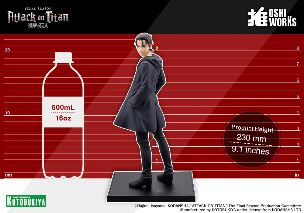 KOTOBUKIYA ATTACK ON TITAN THE FINAL SEASON OSHI WORKS EREN YEAGER FIGURE [PRE ORDER] - Image 14