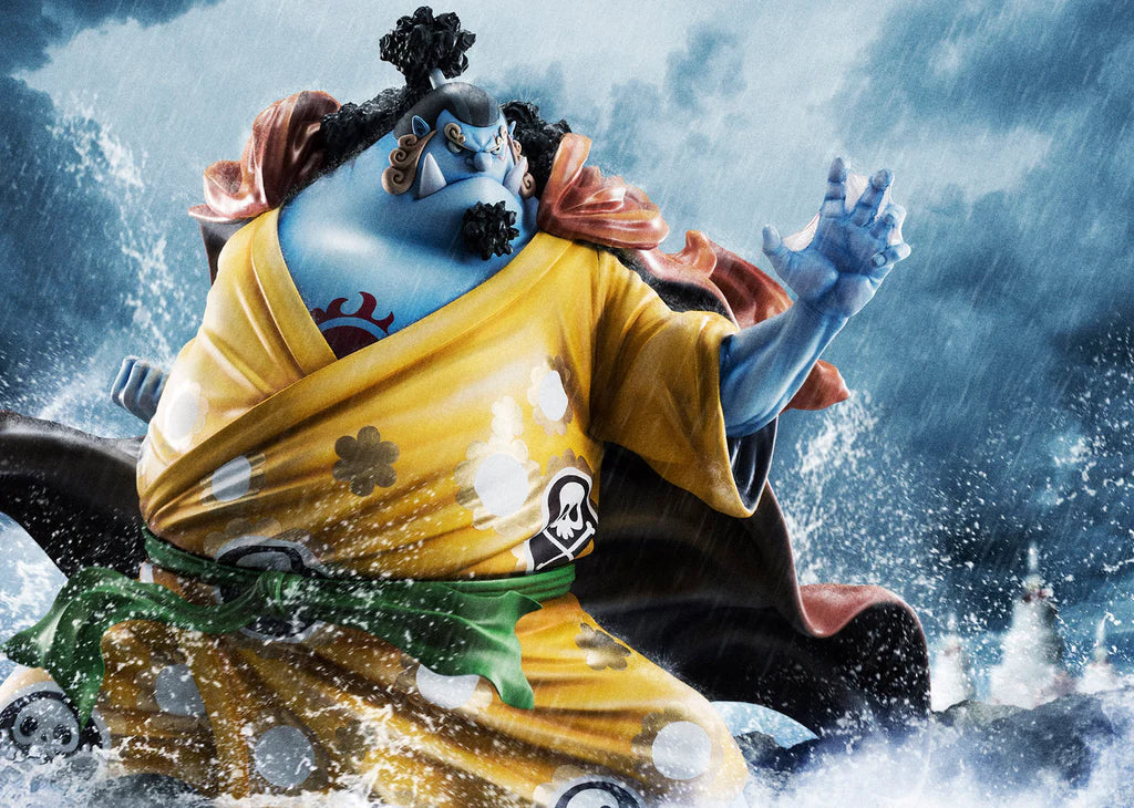 MEGAHOUSE PORTRAIT OF PIRATES ONE PIECE SA-MAXIMUM KNIGHT OF THE SEA JINBE SUPER LIMITED REPRINT FIGURE