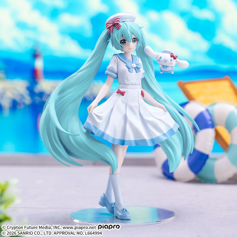 SEGA PIAPRO CHARACTERS XSTELLAR HATSUNE MIKU X CINNAMOROLL SUMMER VERSION FIGURE [PRE ORDER]