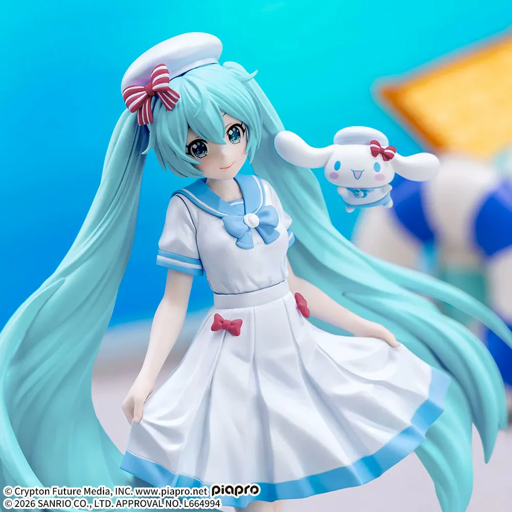 SEGA PIAPRO CHARACTERS XSTELLAR HATSUNE MIKU X CINNAMOROLL SUMMER VERSION FIGURE [PRE ORDER] - Image 4