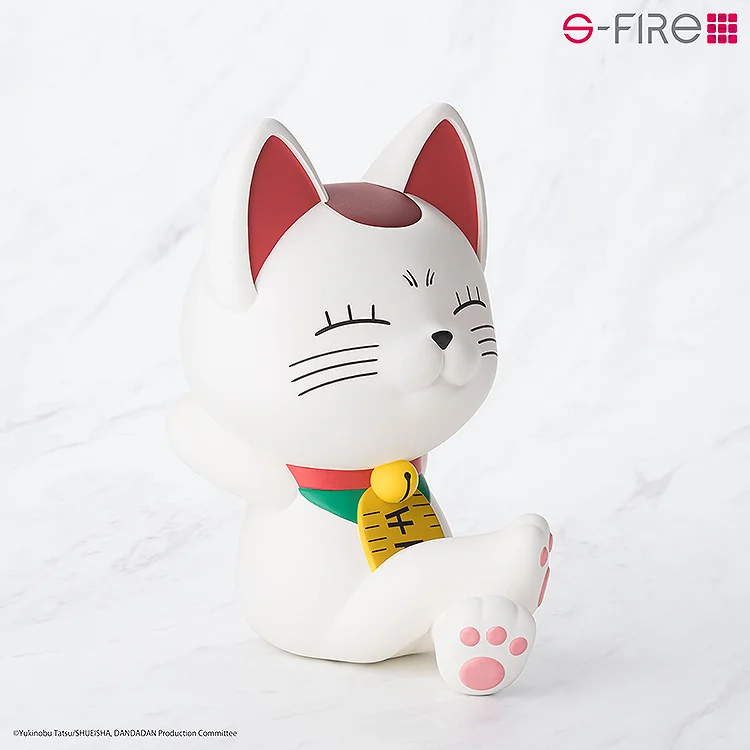 SEGA TV ANIME DANDADAN PVC PIGGY BANK FIGURE TURBO GRANNY BECKONING CAT FIGURE - Image 8