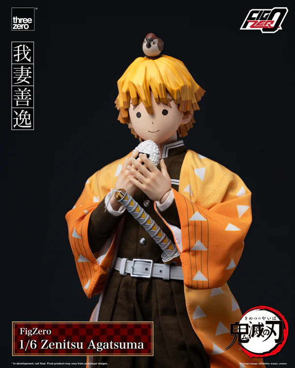 THREEZERO DEMON SLAYER KIMETSU NO YAIBA FIGZERO 1/6TH SCALE COLLECTIBLE ZENITSU AGATSUMA ACTION FIGURE [PRE ORDER] - Image 5