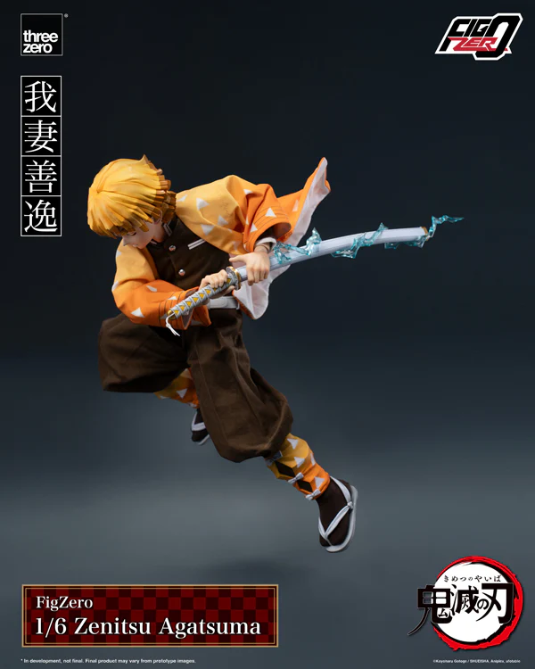 THREEZERO DEMON SLAYER KIMETSU NO YAIBA FIGZERO 1/6TH SCALE COLLECTIBLE ZENITSU AGATSUMA ACTION FIGURE [PRE ORDER] - Image 8