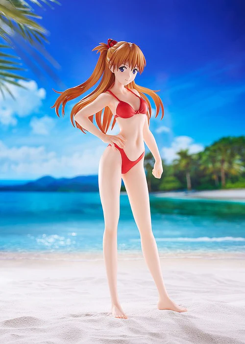 WAVE REBUILD OF EVANGELION POP UP PARADE BEACH QUEENS ASUKA SHIKINAMI LANGLEY BIKINI STYLE L SIZE FIGURE [PRE ORDER] - Image 2