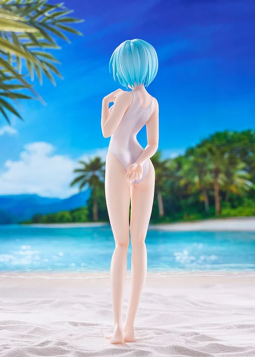 WAVE REBUILD OF EVANGELION POP UP PARADE BEACH QUEENS REI AYANAMI ONEPIECE STYLE L SIZE FIGURE [PRE ORDER] - Image 3